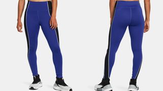 Under Armour Women’s UA Train Cold Weather Leggings in blue/black